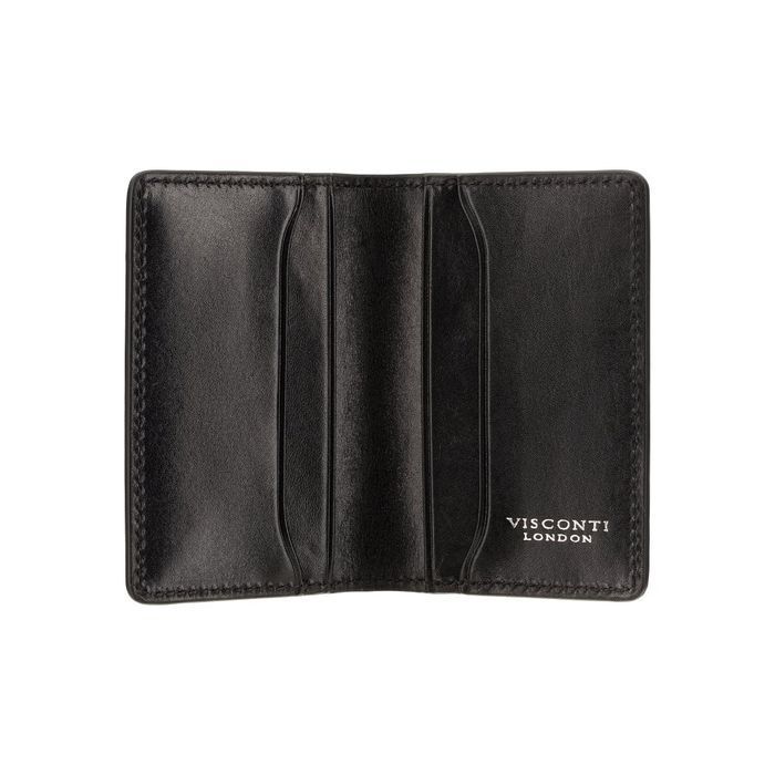 Кожаный картхолдер Visconti ENZ75 Ascari (Black Shadow) купить недорого в Ты Купи