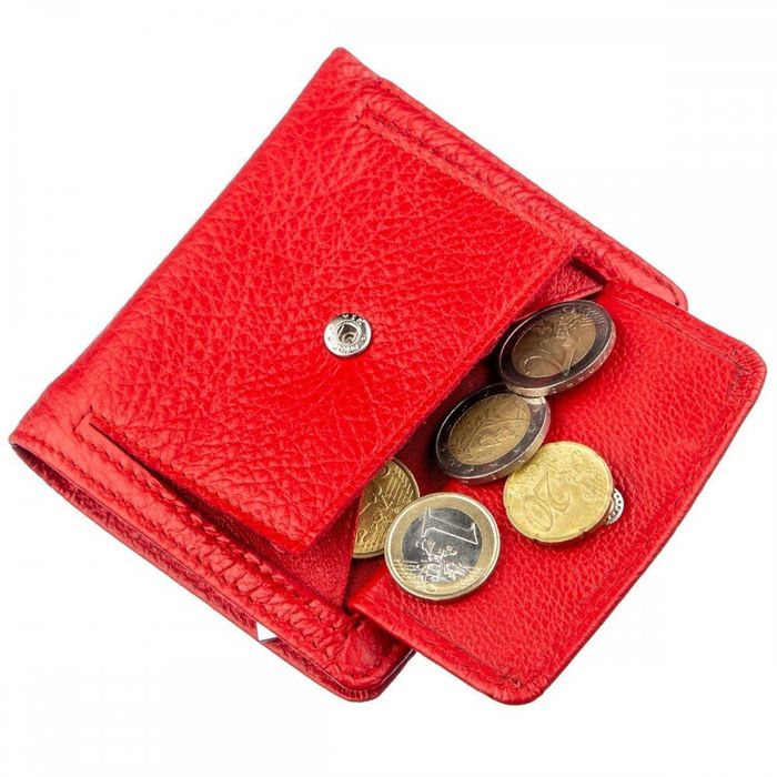 Женский красный кошелёк из натуральной кожи ST Leather 18923 Красный купить недорого в Ты Купи