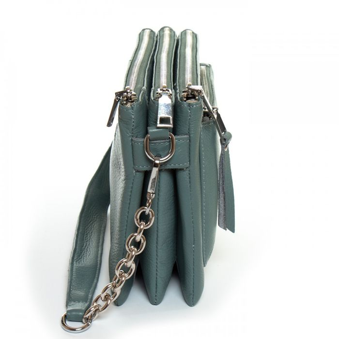 Жіноча шкіряна сумка ALEX RAI 3016 blue-green купити недорого в Ти Купи