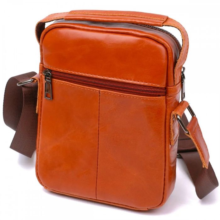 Чоловіча шкіряна сумка через плече Vintage 20693 купити недорого в Ти Купи