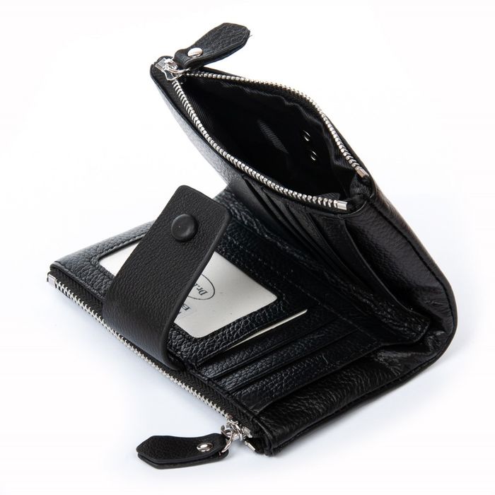 Женский кожаный кошелек Classik DR. BOND WN-23-19 black купить недорого в Ты Купи