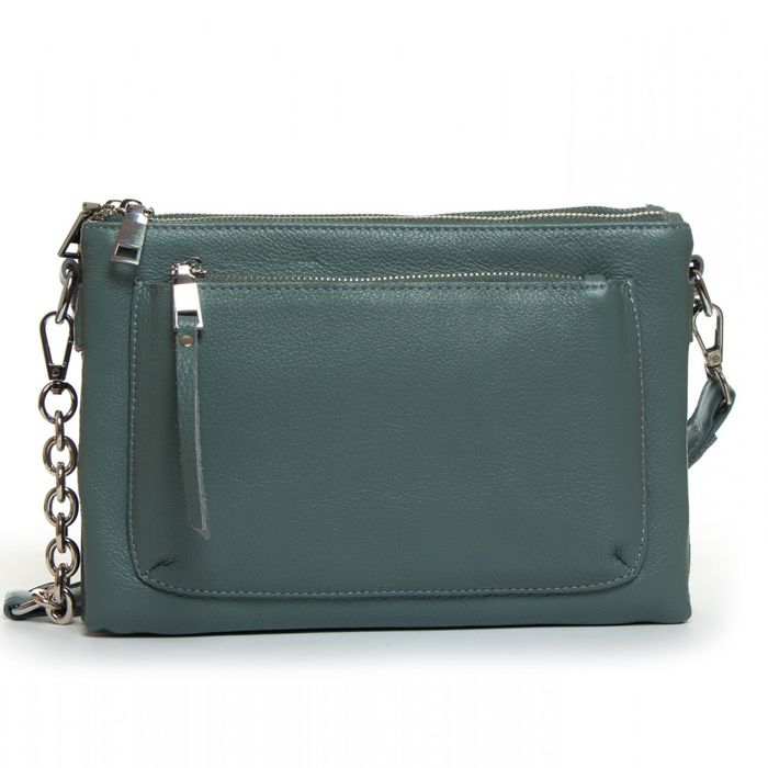 Жіноча шкіряна сумка ALEX RAI 3016 blue-green купити недорого в Ти Купи