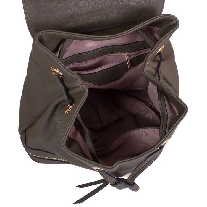 Рюкзак зі шкірозамінника і тканини AMELIE GALANTI A981219-khaki купити недорого в Ти Купи