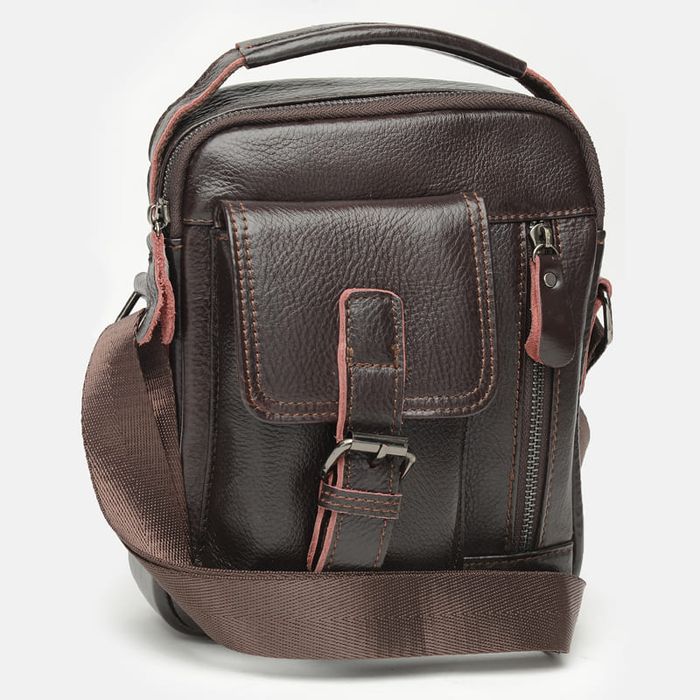 Мужская кожаная сумка Keizer K11827-brown купить недорого в Ты Купи