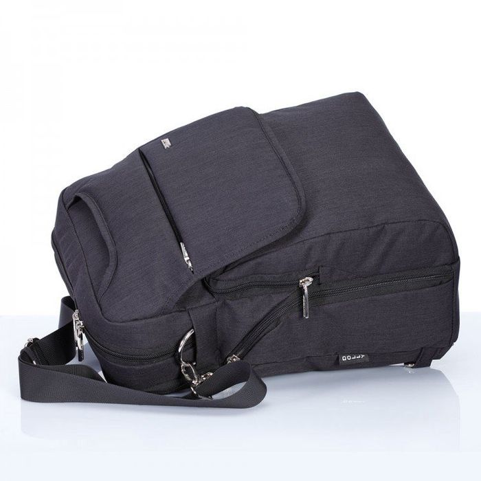 Молодіжна сумка-рюкзак з тканини Dolly 368 чорна купити недорого в Ти Купи