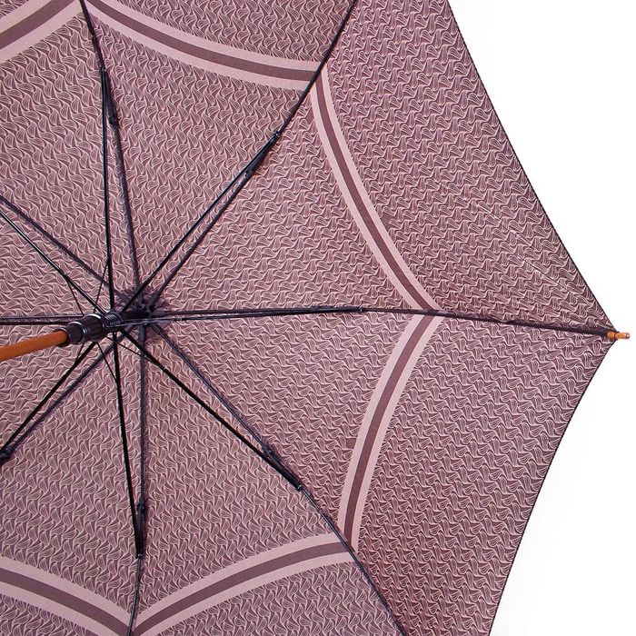 Зонт-трость мужской полуавтомат ZEST с большим куполом коричневый купить недорого в Ты Купи