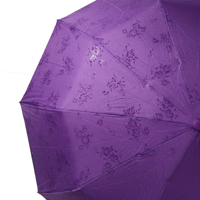 Женский зонт-напівавтомат Bellisimo Flower land 10 спиць Фіолетовий (461-2) купити недорого в Ти Купи