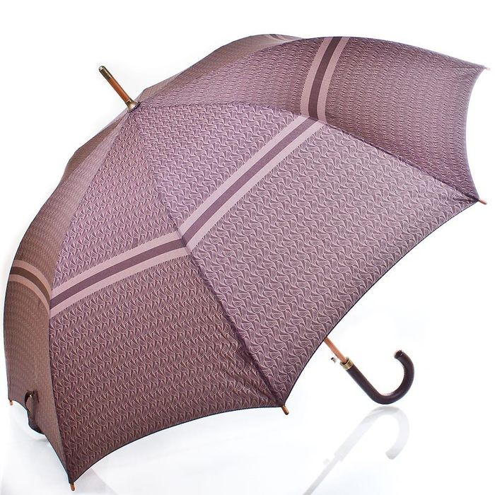 Зонт-трость мужской полуавтомат ZEST с большим куполом коричневый купить недорого в Ты Купи