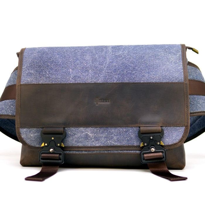 Мужская комбинированная сумка TARWA rk-1737-4lx Коричневый; Синий купить недорого в Ты Купи
