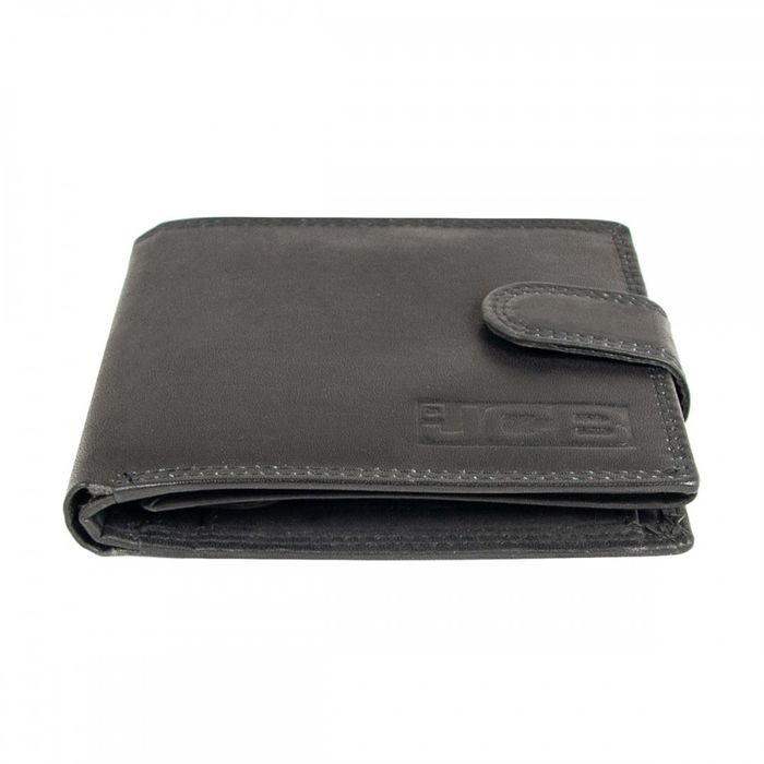 Английский мужской кожаный кошелек JCB NC42MN Black (Черный) купить недорого в Ты Купи