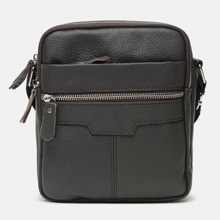 Чоловіча шкіряна сумка Borsa Leather K18016a-brown купити недорого в Ти Купи