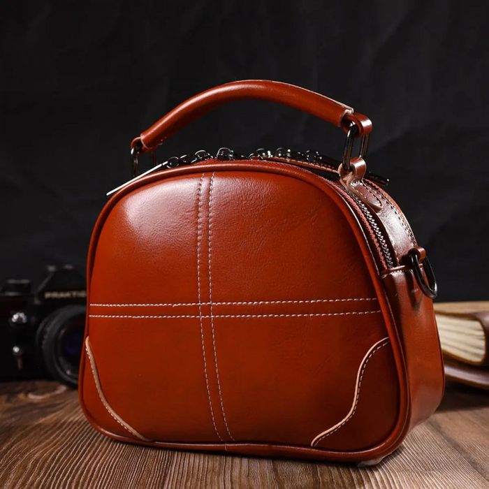 Женская кожаная сумка через плечо Vintage 22128 купить недорого в Ты Купи