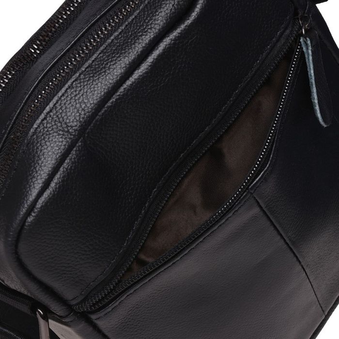 Чоловічі шкіряні сумки Borsa Leather K11169a-black купити недорого в Ти Купи