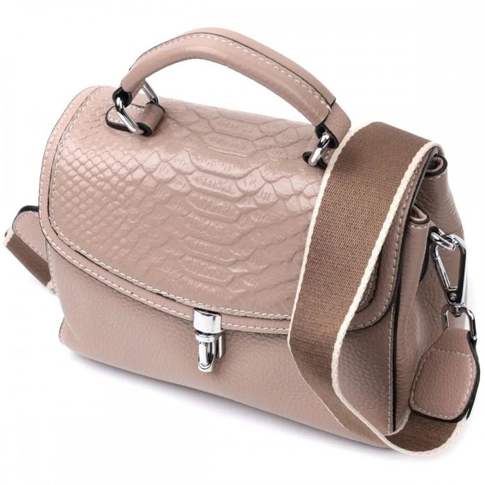 Молодіжна жіноча шкіряна сумка через плече Vintage 22418 купити недорого в Ти Купи