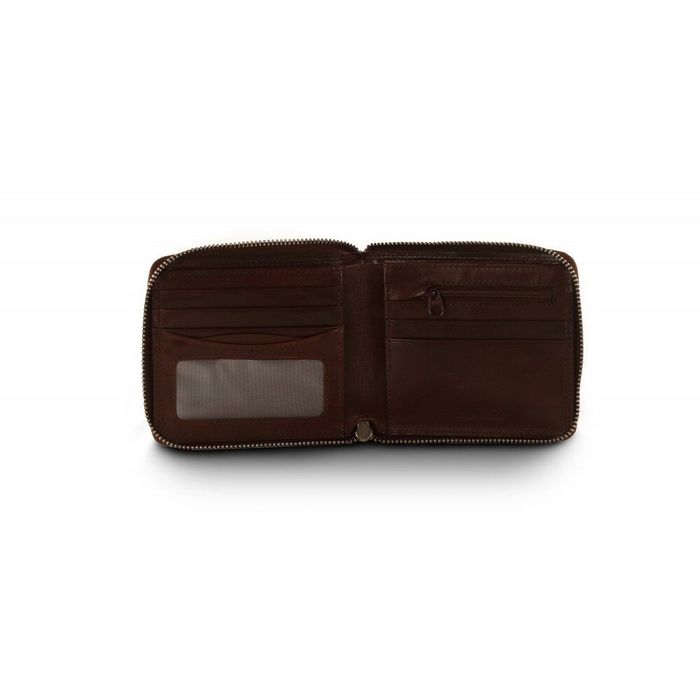 Кожаный мужской кошелек Redbrick RBWC0010 c RFID (brown) купить недорого в Ты Купи