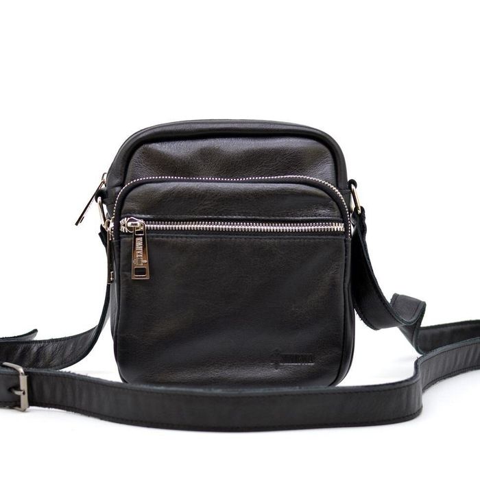 Чоловіча шкіряна чорна сумка TARWA ga-8086-4lx купити недорого в Ти Купи