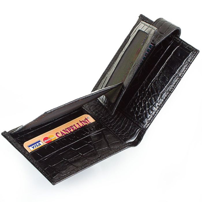 Чоловічий гаманець зі шкіри CANPELLINI SHI1410-2KR купити недорого в Ти Купи