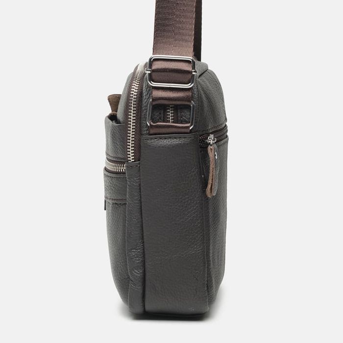 Чоловіча шкіряна сумка Borsa Leather K18016a-brown купити недорого в Ти Купи