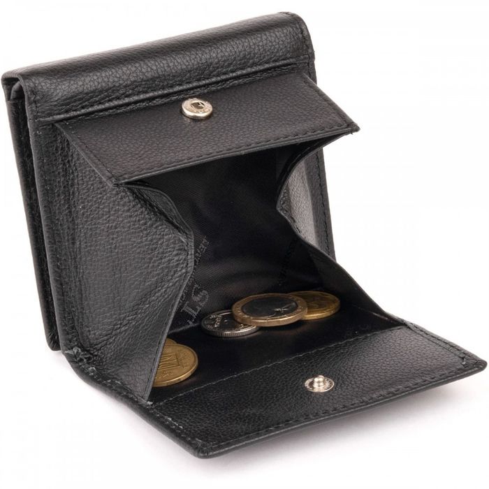 Жіночий шкіряний гаманець ST Leather 19256 Чорний купити недорого в Ти Купи