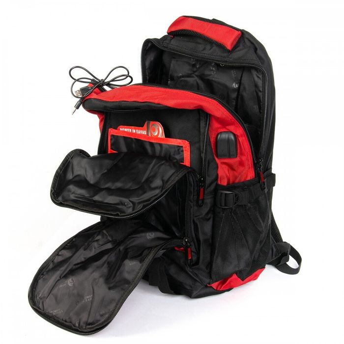 Городской рюкзак для ноутбука с USB Power In Eavas 8211 red купить недорого в Ты Купи
