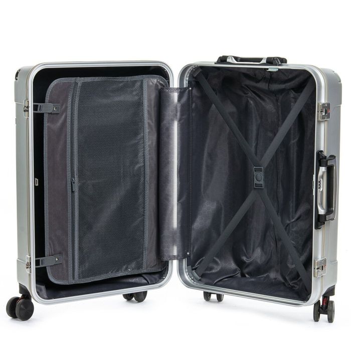 Комплект валіз 2/1 ABS-пластик PODIUM 04 silver замок 31490 купити недорого в Ти Купи
