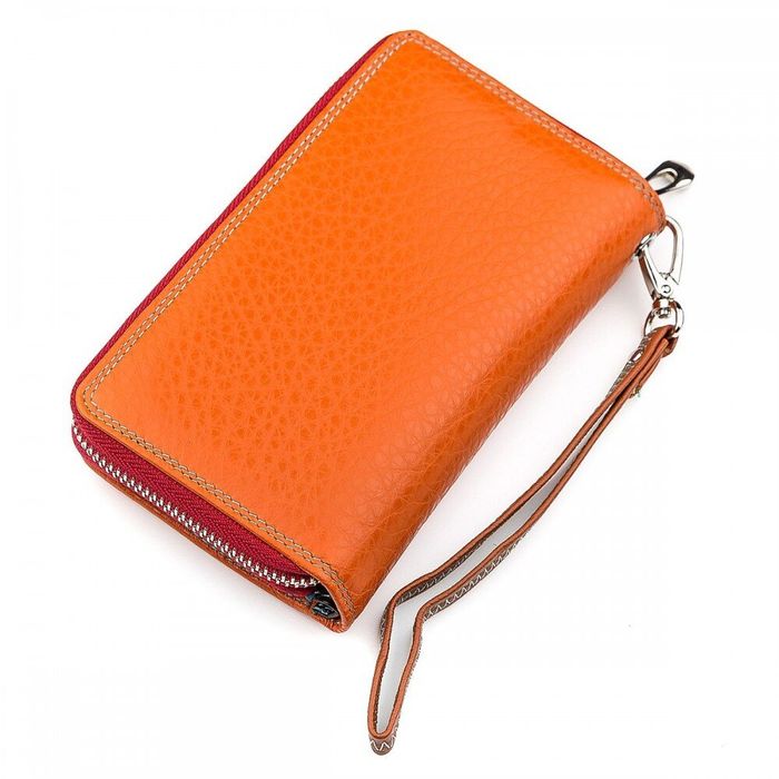 Кошелек из натуральной кожи ST Leather 18441 (SB55-5) Оранжевый купить недорого в Ты Купи