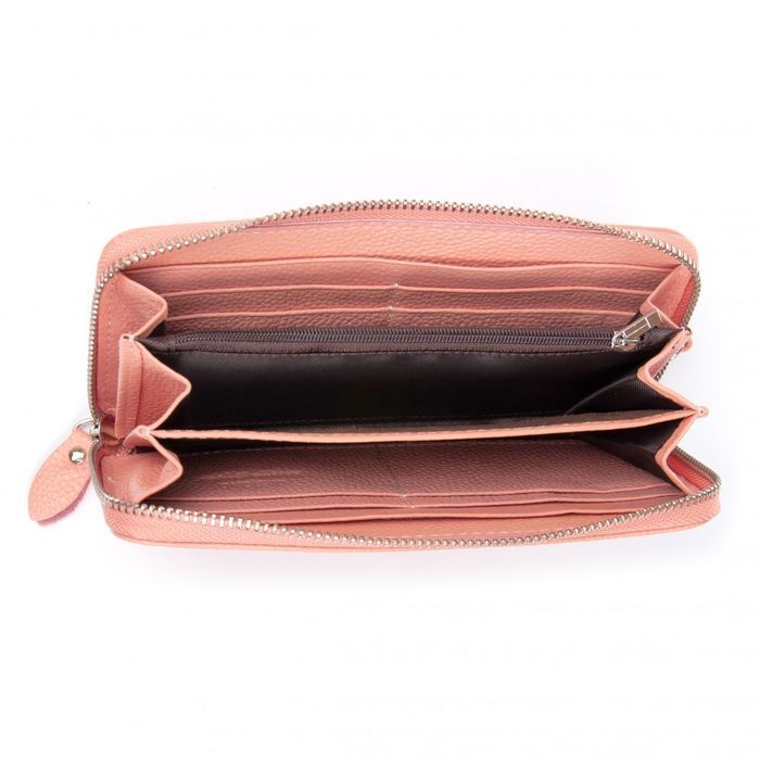 Шкіряний жіночий гаманець Classik DR. BOND W38 pink purple купити недорого в Ти Купи
