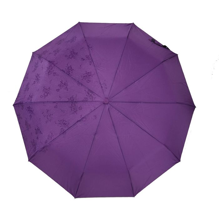 Женский зонт-полуавтомат Bellisimo Flower land 10 спиц Фиолетовый (461-2) купить недорого в Ты Купи