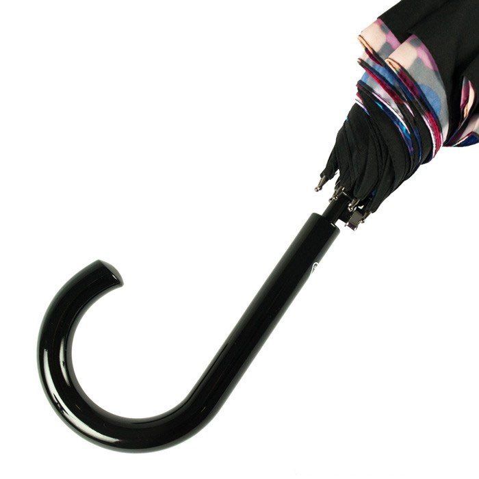 Женский зонт-трость полуавтомат Fulton Bloomsbury-2 L754 - Digital Lights (Цифровые огни) купить недорого в Ты Купи