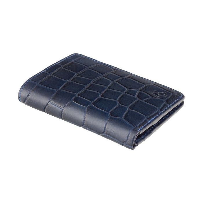 Кожаный мужской кошелек с RFID защитой Visconti cr91 blue купить недорого в Ты Купи