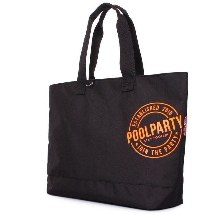 Женская тканевая сумка POOLPARTY Riot black купить недорого в Ты Купи