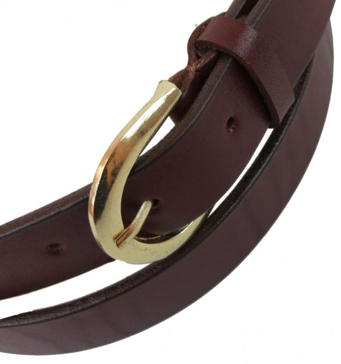 Женский кожаный ремень Skipper 1429-30 коричневый купить недорого в Ты Купи