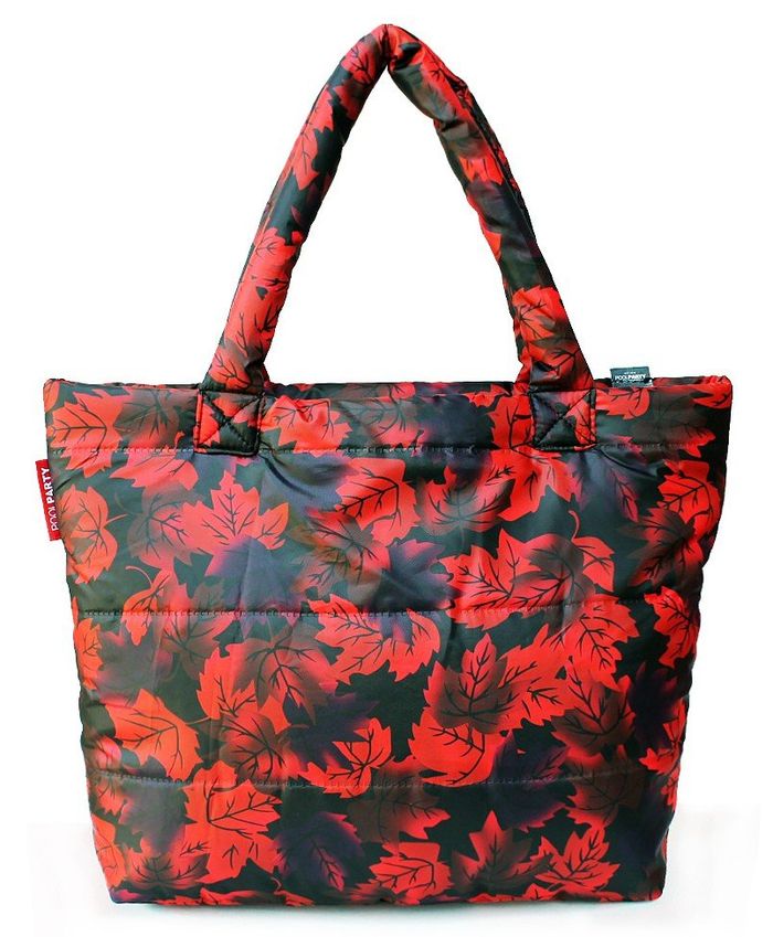 Стьобана жіноча сумка Poolparty червоне листя купити недорого в Ти Купи