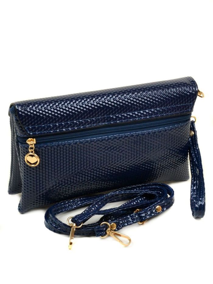 Женская сумка-клатч кожзам 05-1 W022 blue купить недорого в Ты Купи