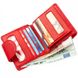 Жіночий червоний гаманець з натуральної шкіри ST Leather 18923 Червоний