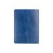 Шкіряна синя обкладинка на паспорт HiArt PC-01-C19-4026-T006 Синій