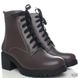 Кожаные женские коричневые ботинки Villomi 4017-04