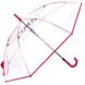 Зонт-трость прозрачный женский полуавтомат FARE Pure FARE7112-red