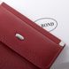 Жіночий шкіряний гаманець Classik DR. BOND WN-3 bordeaux-red