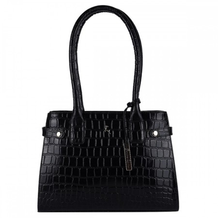 Жіноча шкіряна сумка Ashwood C52 Black (Чорний) купити недорого в Ти Купи