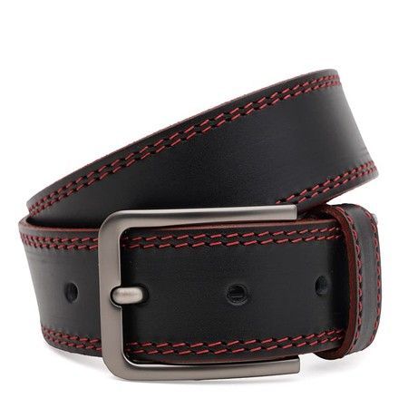 Мужской кожаный ремень Borsa Leather 125v1fx106-black купить недорого в Ты Купи
