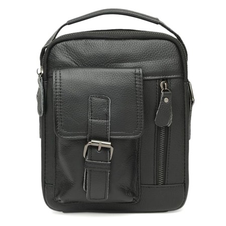 Чоловіча шкіряна сумка Keizer K11827-black купити недорого в Ти Купи