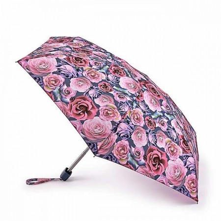 Зонт женский механический Fulton L501 Tiny-2 Powder Rose (Розы) купить недорого в Ты Купи