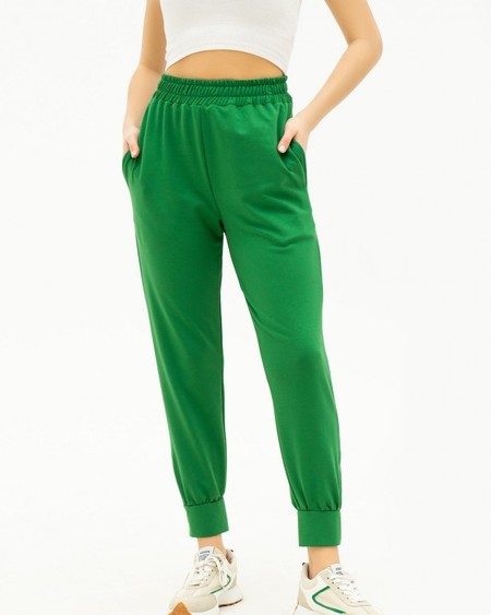 Спортивные штаны ISSA PLUS 13700 S зеленый купить недорого в Ты Купи
