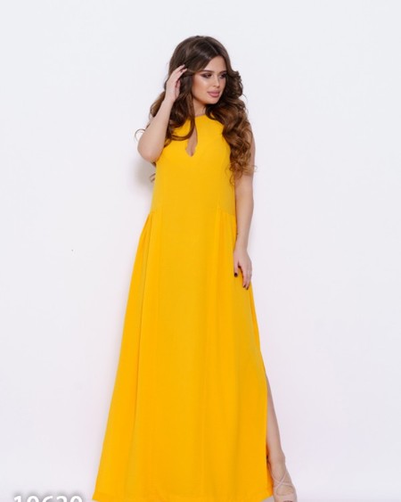 Платье ISSA PLUS 10630 XXL желтый купить недорого в Ты Купи