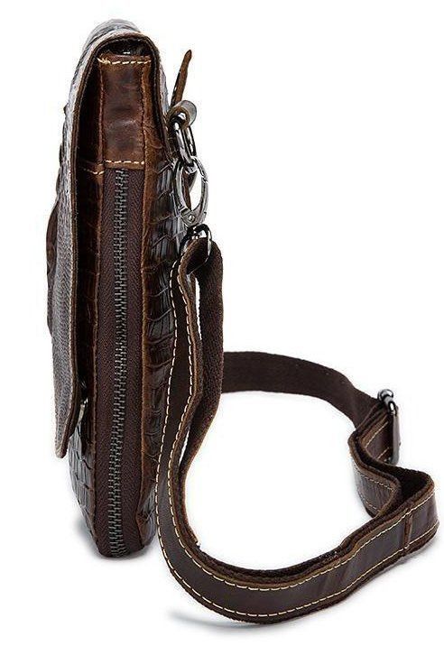 Мужская кожаная сумка через плечо Vintage 20038 купить недорого в Ты Купи
