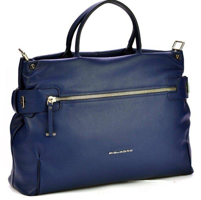 Кожаная сумка Piquadro LOL/Blue BD4699S102_BLU купить недорого в Ты Купи