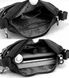 Маленька чорна текстильна сумка через плече Confident WT-5058A