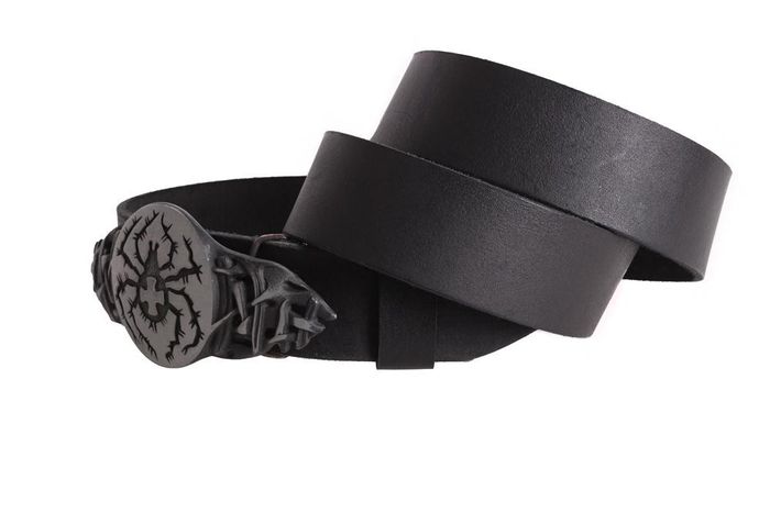Ремінь із цільної шкіри D-Belts S0185 чорний (130 см х 4 см) купити недорого в Ти Купи