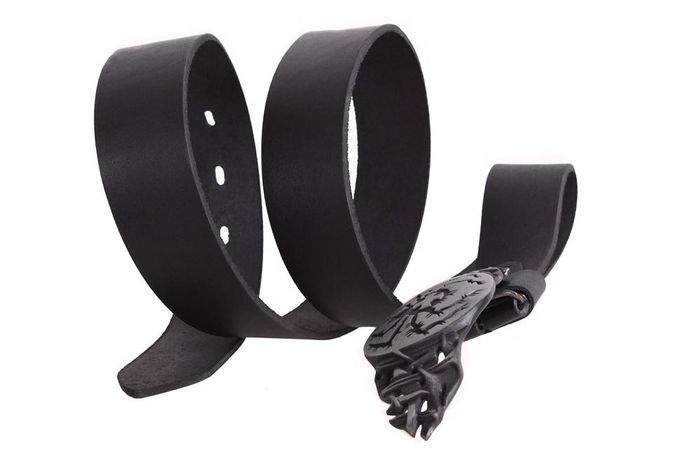 Ремінь із цільної шкіри D-Belts S0185 чорний (130 см х 4 см) купити недорого в Ти Купи